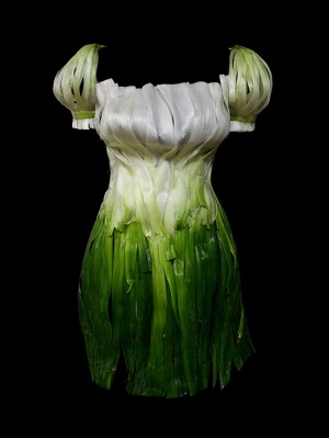 Хотите примерить платье из зеленого лука?