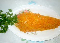 Апельсиновый салат с морковкой 