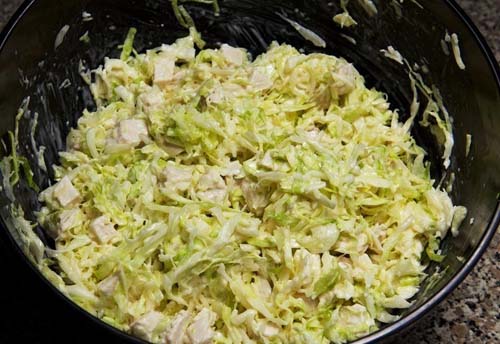 Салат с капустой и майонезом