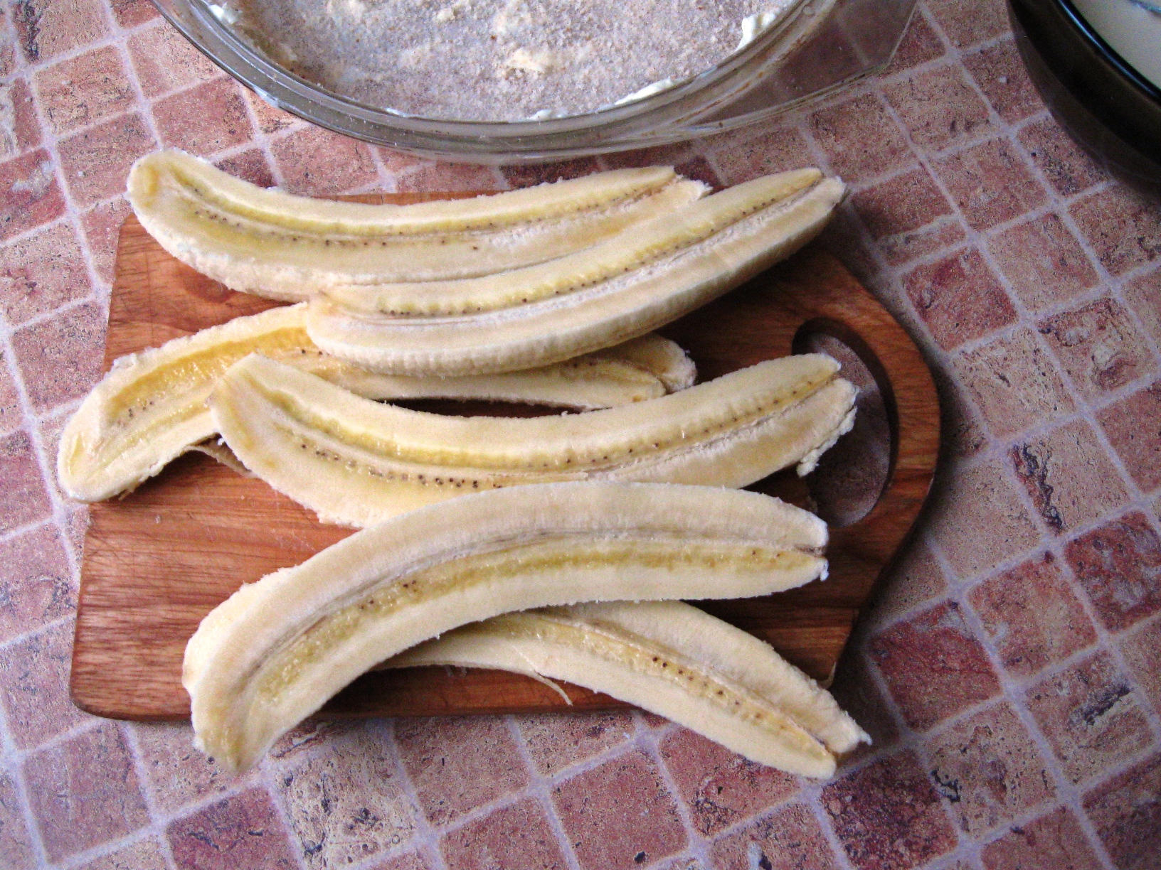 Бананы под творожной шубой