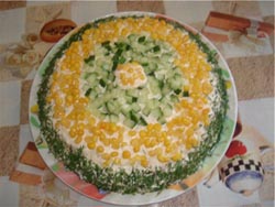 Слоенный салат «Рапсодия» на праздничный стол